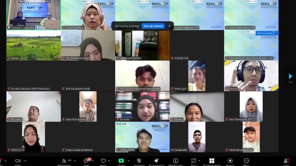 Tangkapan Layar Peserta Zoom